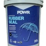 Powr Rubber Seal Waterproofing Coating Black 20 Litre   Premium Adhesives Sealants  Tapes from Powr