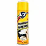 b3bb13da-c429-4598-aed4-06312061b33a | Securadeal Can of V7 Multi function Foam Cleaner for Car Interiors with Yellow Cap and Bright Label Showing environmental Protection Formula and 650ml