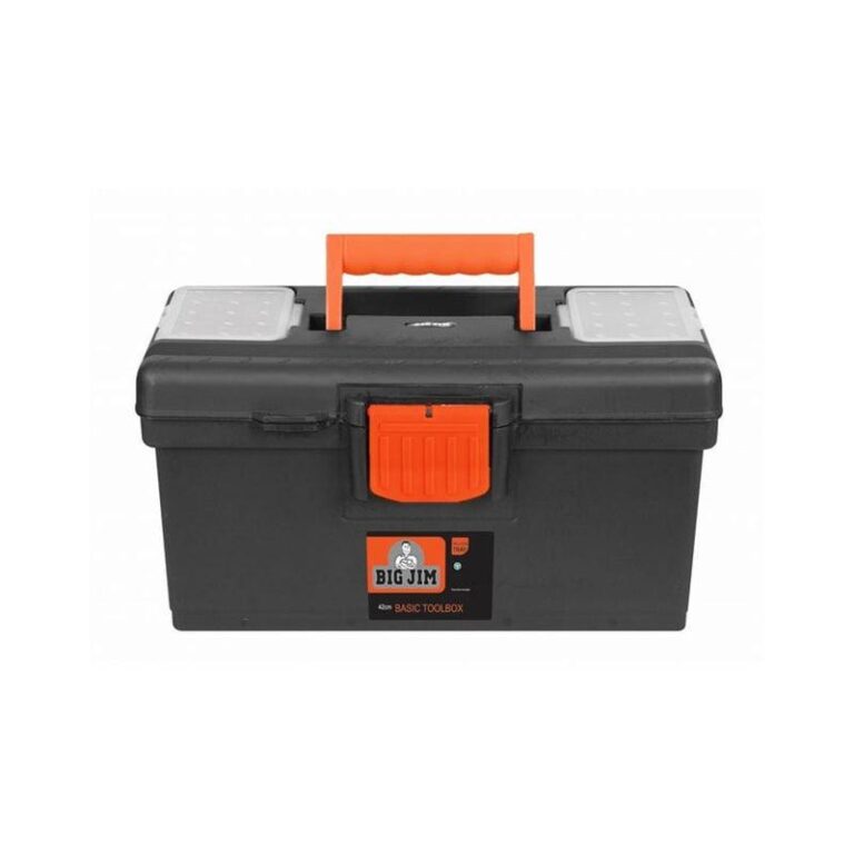 BIG JIM Toolbox Stackable Black 42cm - Premium Hardware from Big Jim - Just R 91! Shop now at Securadeal