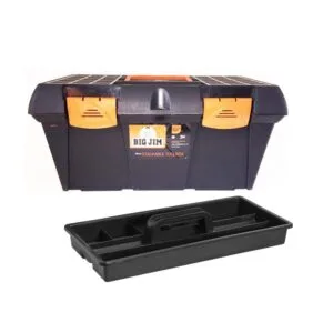 big-jim-toolbox-stackable-black-48cm-securadeal | Securadeal Big Jim Toolbox Stackable Black 48cm Premium Hardware from Big Jim Just R 93 Shop Now at Securadeal