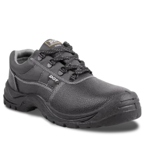 DOT Radon Acid Safety Shoe Heat Resistant Leather Black