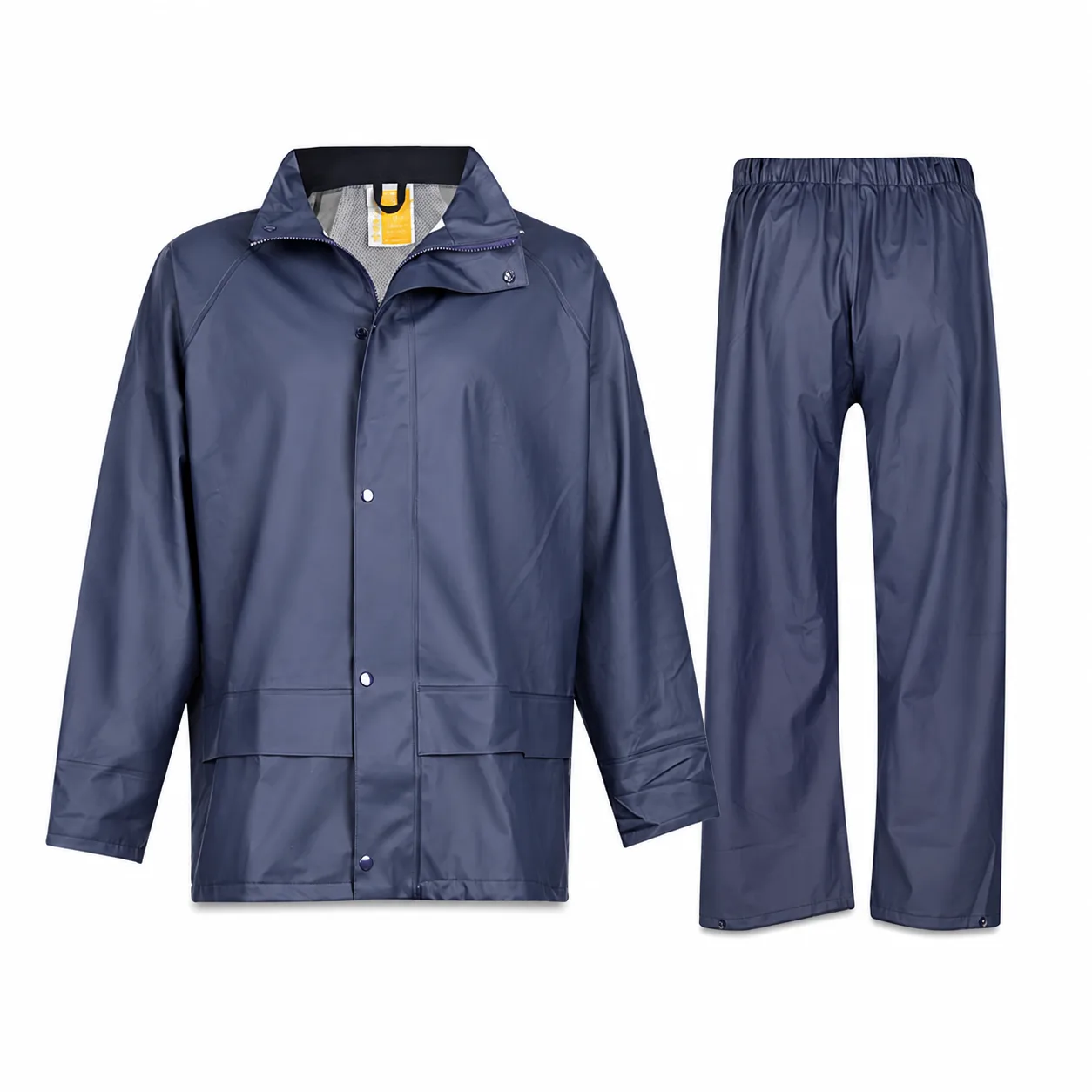 Pioneer Safety Rain Suit Pu Premium Storm Guard Navy   Premium Safety Ppe from Pioneer Safety