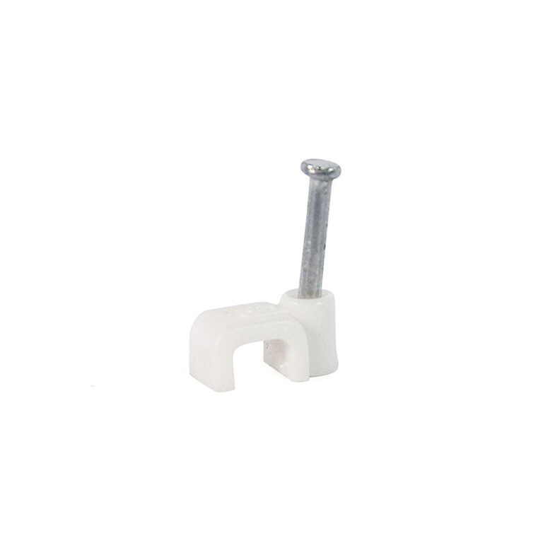 RUWAG Cable Clip Flat White 5mm ( Pack of 100 ) - Premium Hardware from Ruwag - Just R 54! Shop now at Securadeal