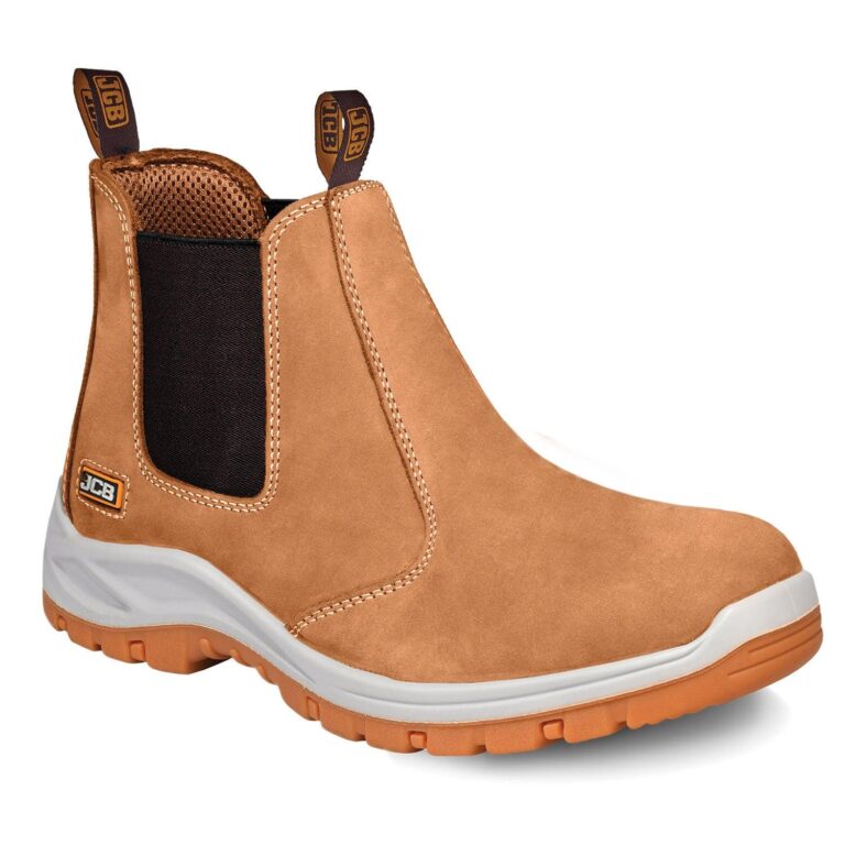 JCB Chelsea Tan Nubuck Steel Toe Men's Boot Including Free High Quality Work Gloves - Premium Safety Boots from JCB Footwear - Just R 1147! Shop now at Securadeal