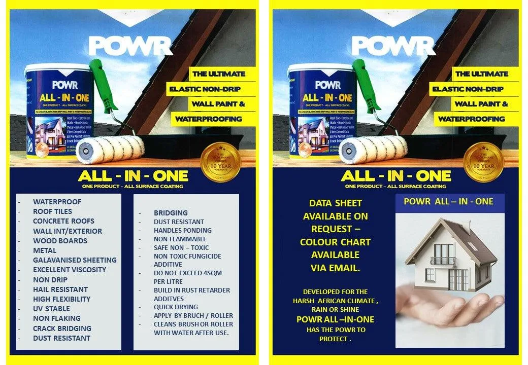 Powr All in One All Surface Paint   Premium Paint  Decorating from Powr