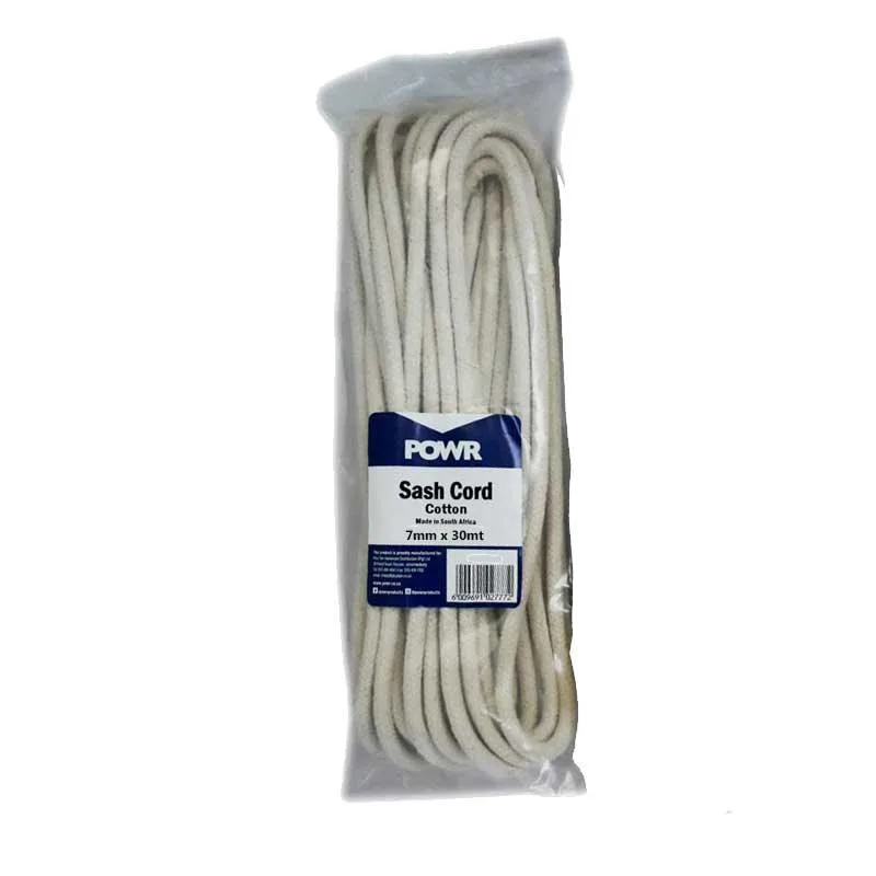powr-sash-cord-hanks-7mm-x-30m-securadeal | Securadeal Powr Sash Cord Hanks 7mm X 30m Premium Rope Twine from Powr