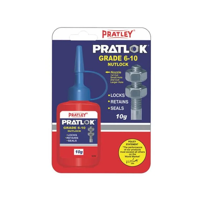 PRATLEY Adhesive Pratlock Grade 6-10 Nutlock 10gr 92070 - Premium Hardware from Pratley - Just R 52! Shop now at Securadeal