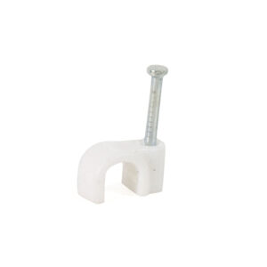 RUWAG Cable Clip Round White 6mm ( Pack of 100 ) - Premium Hardware from Ruwag - Just R 60! Shop now at Securadeal