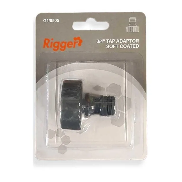 RIGGER Garden Tap Adaptor ABS Softgrip Blister 3/4"H20016 - Premium gardening from Rigger - Just R 10! Shop now at Securadeal