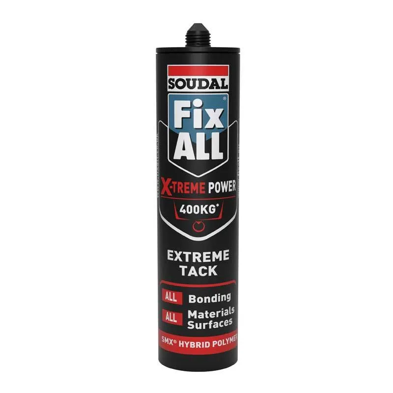 soudal-adhesive-fix-all-xtreme-power-400kg-ultra-white-290ml-securadeal | Securadeal Soudal Fix All Extreme Tack 290ml Premium Adhesives Sealants Tapes from Soudal