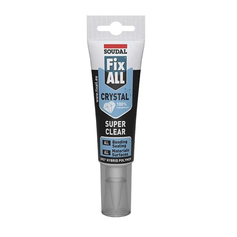 soudal-fix-all-crystal-flexible-adhesive-sealant-tube-super-clear-125ml-securadeal_9640a73d-6e01-49ac-9fd9-0d8327e77c65-1 | Securadeal Soudal Fix All Crystal Flexible Adhesive Sealant Tube Super Clear 125ml Premium Fix All from Soudal