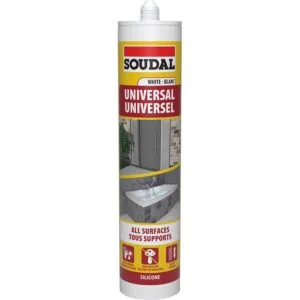 SOUDAL Universal Silicone Sealant White 270ML - Premium Silicone from SOUDAL - Just R 68! Shop now at Securadeal