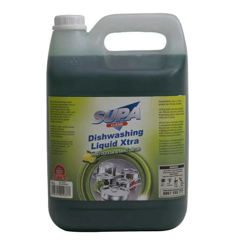 supa-clean-dishwashing-liquid-xtra-with-citrus-biodegradable-5-litre-securadeal | Securadeal Supa Clean Dishwashing Liquid Xtra with Citrus Biodegradable 5 Litre Premium Cleaning Products from Gravitate Just R 134 Shop Now at Securadeal