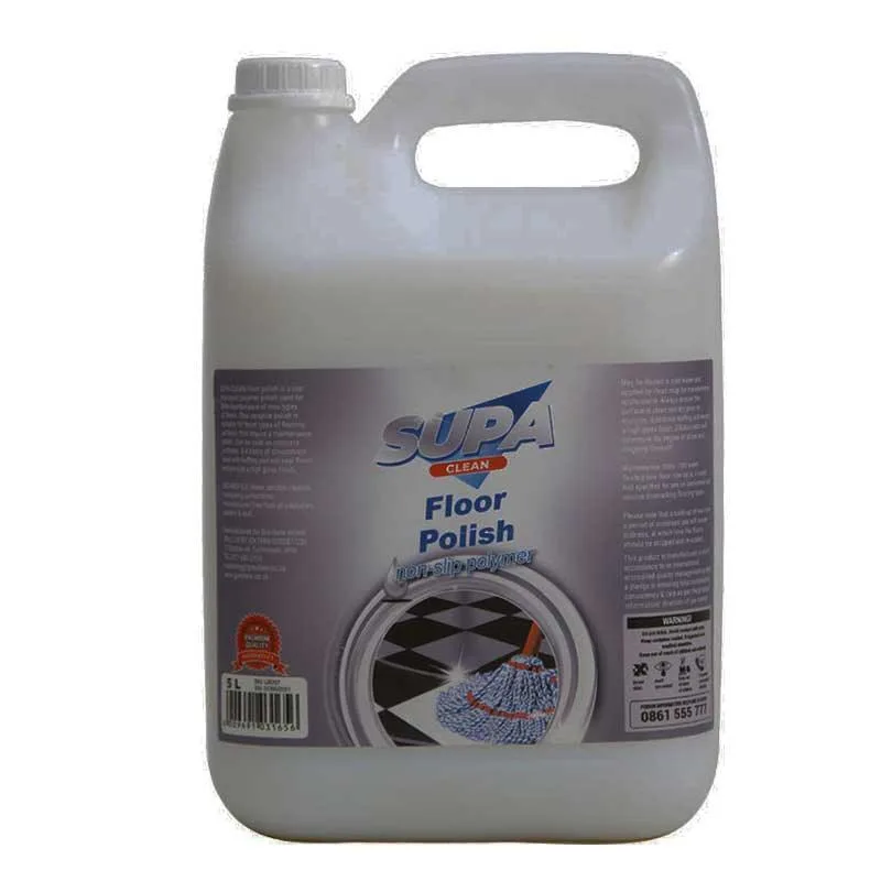 Supa Clean Floor Polish 5 Litre   Premium Cleaning  Household from Supa