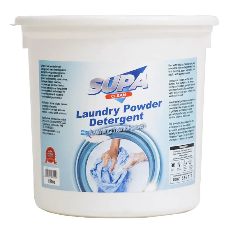 supa-clean-hand-wash-laundry-powder-detergent-high-foaming-5kg-securadeal | Securadeal Supa Clean Hand Wash Laundry Powder Detergent High Foaming 5kg Premium Cleaning Products from Gravitate Just R 187 Shop Now at Securadeal