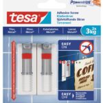 tesa-adhesive-screw-adjustable-2x3kg-smooth-and-solid-indoor-surfaces-securadeal-1-1 | Securadeal Tesa Adhesive Screw Adjustable 2x3kg Smooth and Solid Indoor Surfaces Premium Hardware from Tesa Just R 135 Shop Now at Securadeal