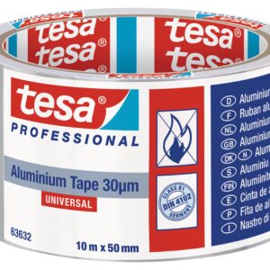 TESA Aluminum Tape 10m x 50mm Silver Universal - Premium Hardware from TESA - Just R 60! Shop now at Securadeal