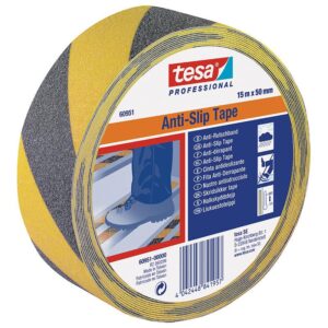 TESA Anti Slip Tape Professional 15m x 50mm Yellow-Black - Premium Hardware from TESA - Just R 629! Shop now at Securadeal