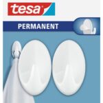tesa-permanent-hooks-oval-large-2-hooks-white-securadeal-1 | Securadeal