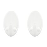 tesa-permanent-hooks-oval-large-2-hooks-white-securadeal-3 | Securadeal Tesa Permanent Hooks Oval Large 2 Hooks White Premium Hardware from Tesa Just R 43 Shop Now at Securadeal