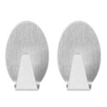 tesa-permanent-hooks-oval-large-metal-2-hooks-stainless-steel-securadeal-3 | Securadeal Tesa Permanent Hooks Oval Large Metal 2 Hooks Stainless Steel Premium Hardware from Tesa Just R 43 Shop Now at Securadeal