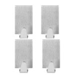 Tesa Permanent Hooks Rectangular Small Metal 3 Hooks Stainless Steel   Premium Hardware from Tesa   Just R 74 Shop Now at Securadeal