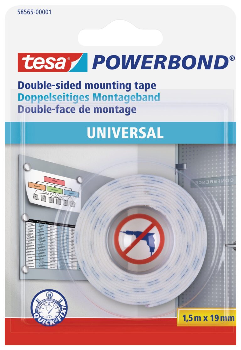 TESA Powerbond Double-sided Adhesive Tape Universal 1.5m x 19mm - Premium Hardware from TESA - Just R 78! Shop now at Securadeal