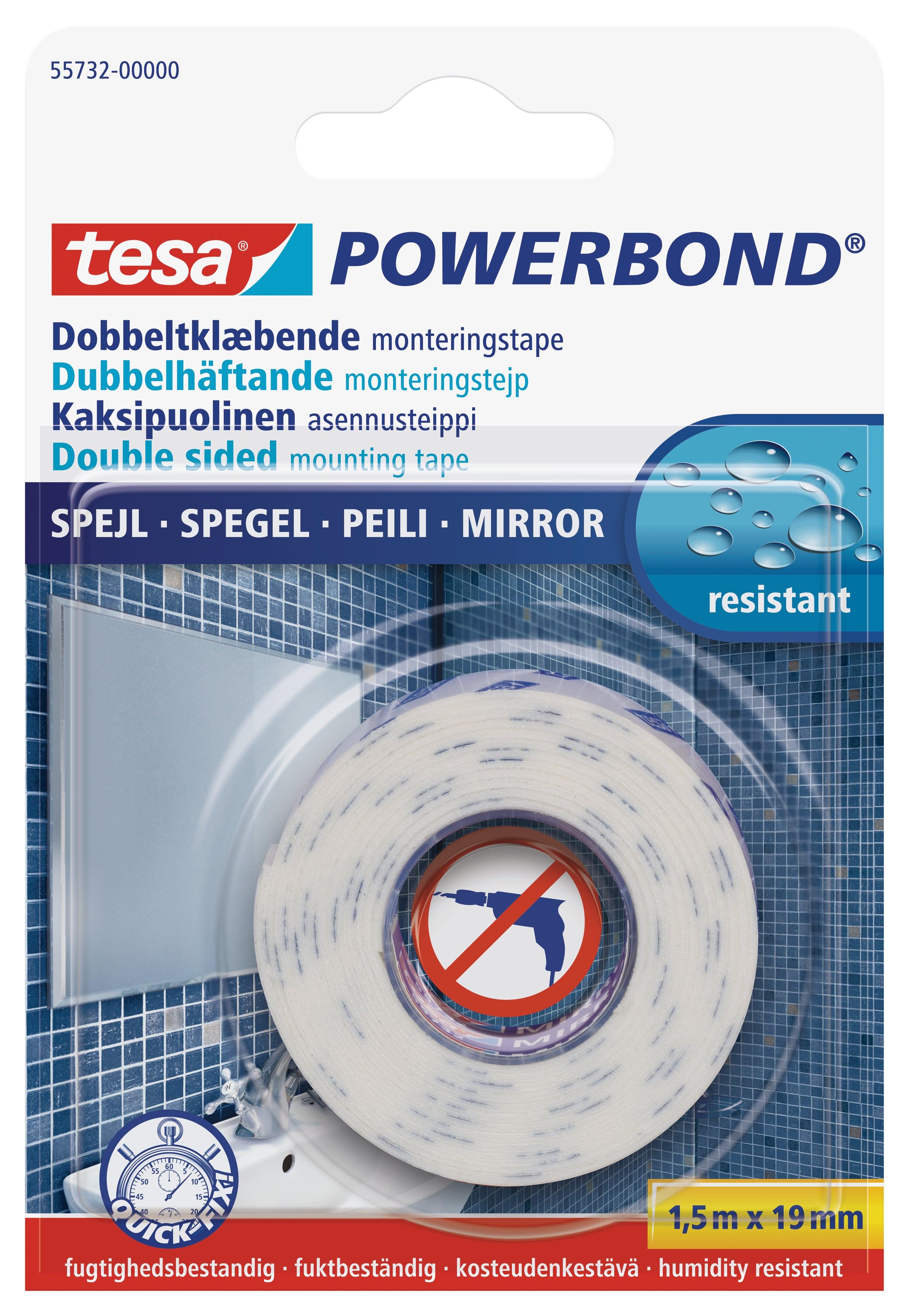 tesa-powerbond-mirror-tape-1-5m-x-19mm-humidity-resistant-securadeal | Securadeal TESA Powerbond Mirror Tape 1.5m x 19mm Humidity Resistant - Premium Hardware from TESA - Just R 78! Shop now at Securadeal