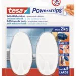 tesa-powerstrips-hooks-large-oval-2-hooks-4-strips-white-securadeal-1 | Securadeal