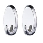 tesa-powerstrips-hooks-large-oval-2-hooks4-strips-chrome-securadeal-3 | Securadeal Tesa Powerstrips Hooks Large Oval 2 Hooks4 Strips Chrome Premium Hardware from Tesa Just R 140 Shop Now at Securadeal