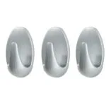 tesa-powerstrips-hooks-small-oval-3-hooks4-strips-chrome-matt-securadeal-3 | Securadeal Tesa Powerstrips Hooks Small Oval 3 Hooks4 Strips Chrome Matt Premium Fasteners from Tesa