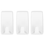 Tesa Powerstrips Hooks Small Rectangular 3 Hooks4 Strips White   Premium Hardware from Tesa   Just R 98 Shop Now at Securadeal