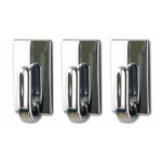 Tesa Powerstrips Hooks Small Rectangular Classic 3 Hooks4 Strips Chrome   Premium Hardware from Tesa   Just R 98 Shop Now at Securadeal