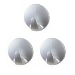 Tesa Powerstrips Hooks Small Round 3 Hooks4 Strips Chrome Matt   Premium Hardware from Tesa   Just R 122 Shop Now at Securadeal