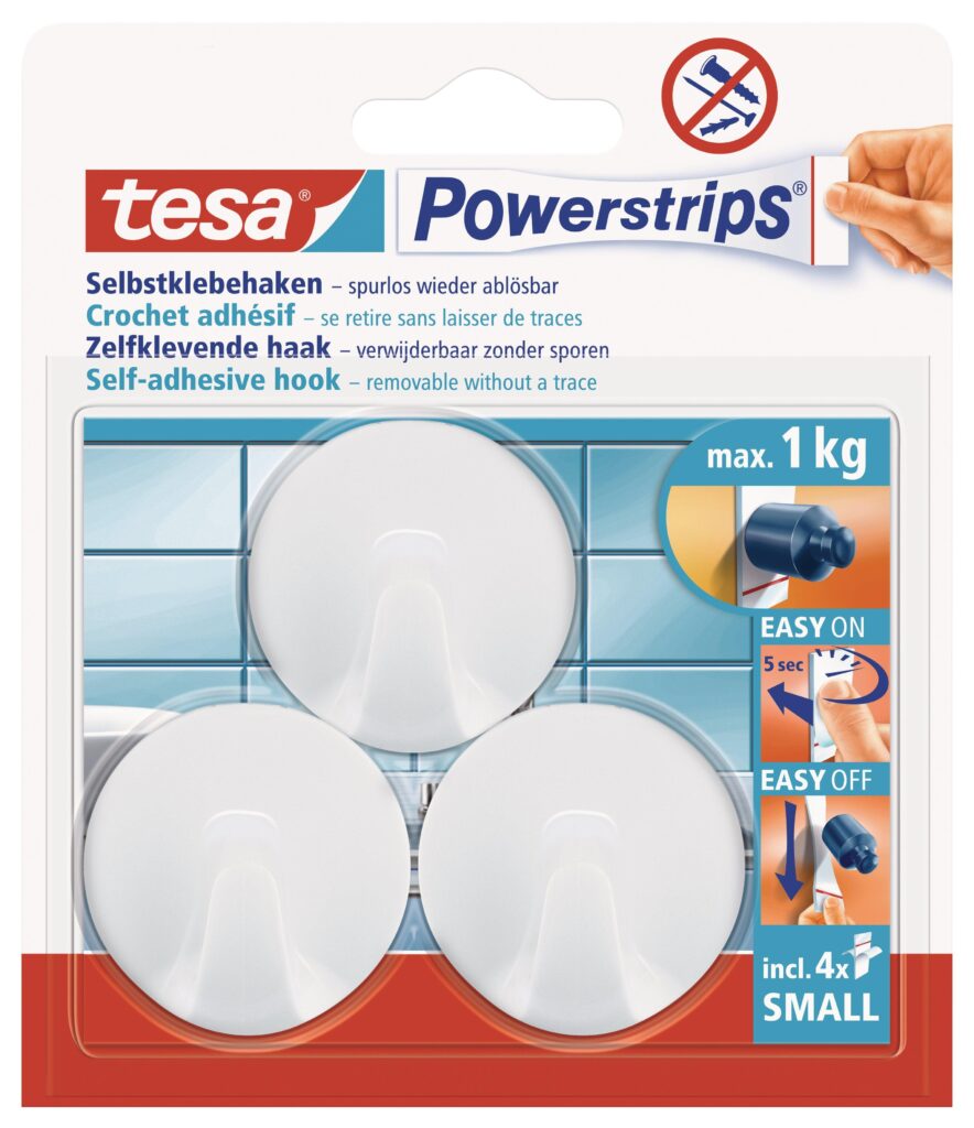 tesa-powerstrips-hooks-small-round-3-hooks4-strips-white-securadeal-1 | Securadeal
