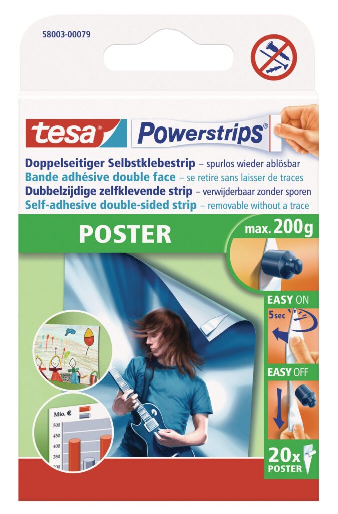 tesa-powerstrips-poster-20-strips-self-adhesive-securadeal-1 | Securadeal