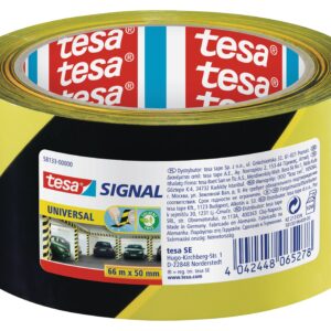 tesa-warning-marking-tape-universal-66m-x-50mm-yellow-black-securadeal | Securadeal Tesa Warning Marking Tape Universal 66m X 50mm Yellow black Premium Hardware from Tesa Just R 158 Shop Now at Securadeal