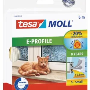 TESAMOLL E-PROFILE Window Sealing Tape Draught Stopper 6m x 9mm White - Premium Hardware from TESAMOLL - Just R 82! Shop now at Securadeal