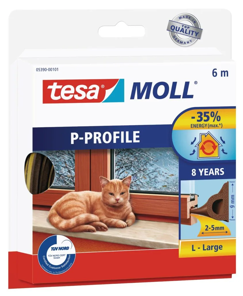 tesamoll-p-profile-window-insulation-tape-6m-x-9mm-brown-securadeal | Securadeal Tesamoll P profile Window Insulation Tape 6m X 9mm Brown Premium Hardware from Tesamoll Just R 88 Shop Now at Securadeal