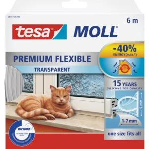 TESAMOLL Premium Flexible Transparent Draught Stopper 6m x 9mm - Premium Insulation from TESAMOLL - Just R 261.65! Shop now at Securadeal
