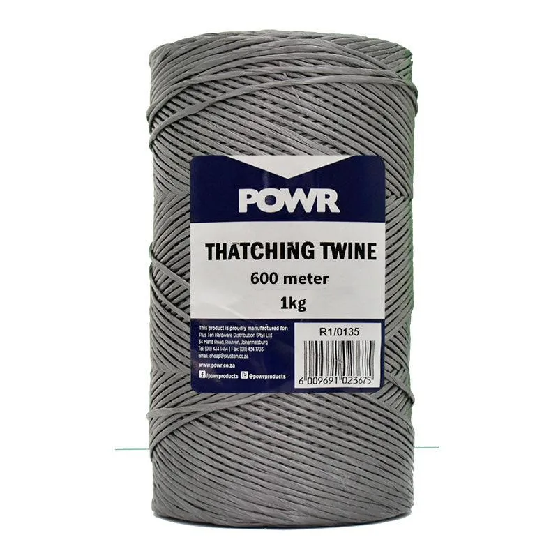 thatching-twine-polypropylene-dark-grey-medium-1kg-600mkg-securadeal | Securadeal Thatching Twine Polypropylene Dark Grey Medium 1kg 600mkg Premium Hardware from Powr Just R 74 Shop Now at Securadeal