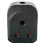 Plugon Double sided Rubber Janus Coupler Black   Premium Electrical  Lighting from Plugon