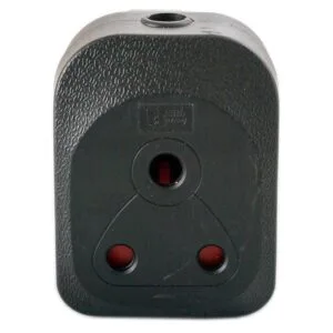 UNITED ELECTRICAL Double Sided Rubber Janus Coupler Black (AOK12B) - Premium Adaptor from United Electrical - Just R 25! Shop now at Securadeal