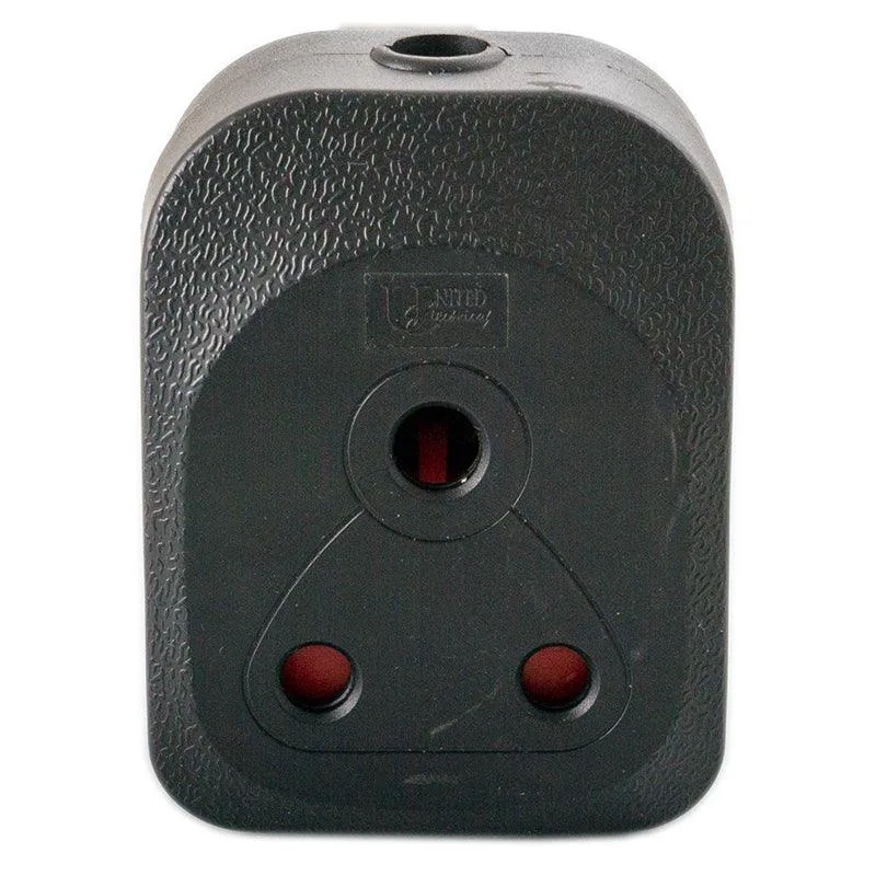 Plugon Double sided Rubber Janus Coupler Black   Premium Electrical  Lighting from Plugon