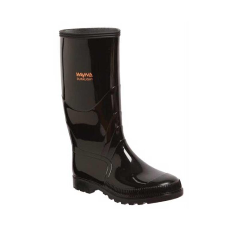 WAYNE DURALIGHT Gumboot Knee Length Black N/STC F1040 - Premium Gumboots from WAYNE DURALIGHT - Just R 157! Shop now at Securadeal