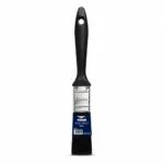 7532946d-3e2e-432c-a2b5-48c6b2e2492d | Securadeal Paint Brush with Black Handle Silver Ferrule and Blue 25mm Label on a White Background product Photo