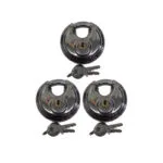 Rigger Lock Stainless Steel Discus Lock  3 Piece    Premium Discus Lock from Rigger