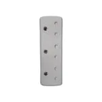 E10969-1 | Securadeal White Three gang Electrical Wall Plate with Three Screw Holes for Mounting Switches or Outlets