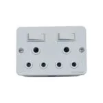 E11071 - 1 | Securadeal Plugon Industrial Double Socket Switch 50mm X 100mm Premium Electrical Lighting from Plugon