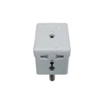 E11304 - 3 | Securadeal Plugon Universal Travel Plugtop Adaptor Uk Eu Us to Sa 2 X 3 pin Outlets Premium Electrical Lighting from Plugon